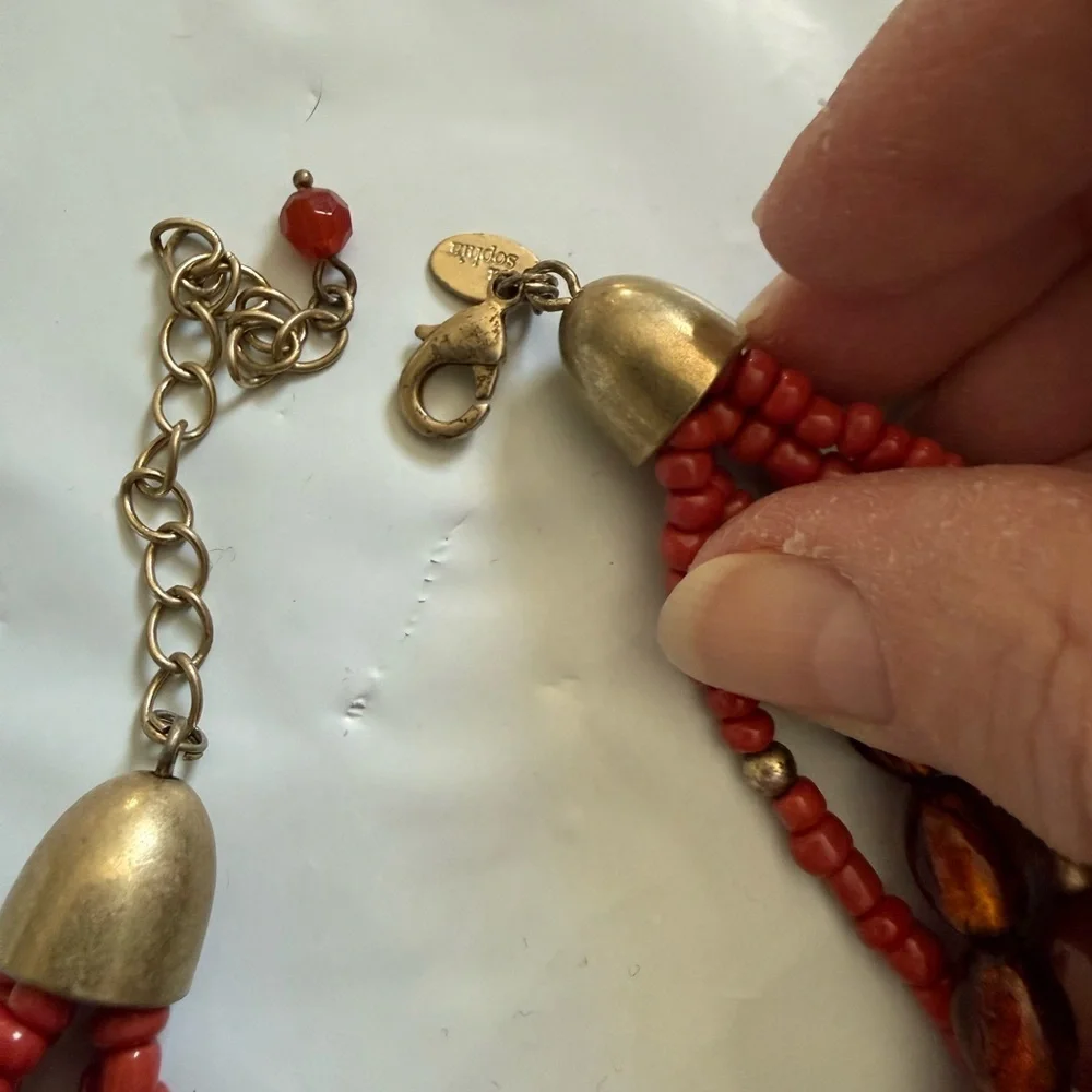 Lia Sophia five-strand beaded necklace